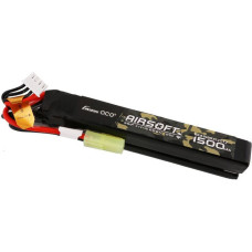 Gens Ace 25C 1500mAh 3S1P 11.1V Nunchuck 2X Airsoft Gun Lipo Battery with mini Tamiya Plug