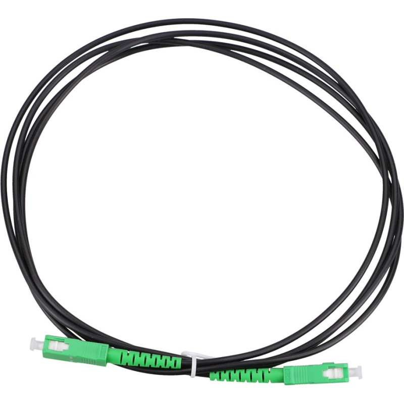 Extralink SC/APC-SC/APC Black | Patchcord | Single mode, Simplex, 3mm, 1m