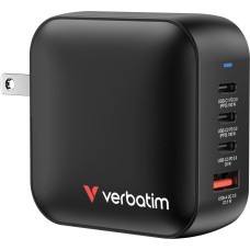 Verbatim Mini GaN Charger 100W Universāls Melns AC Ātrā uzlāde Iekštelpas