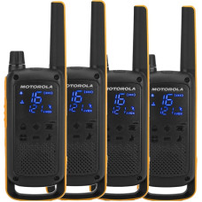 Motorola Talkabout T82 Extreme Quad Pack rācija 16 kanāli Melns, Oranžs