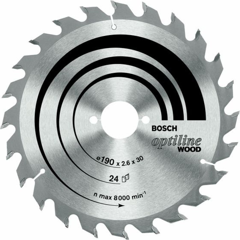 Bosch OPTIILINE CIRCULAR SAW FOR WOOD 190X2,0X30X48T