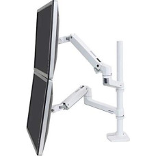 Ergotron LX dual stacking arm - white