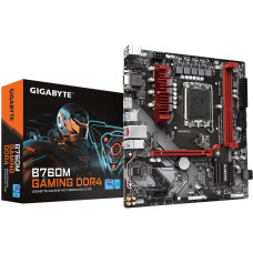 Gigabyte Mainboard|GIGABYTE|Intel B760 Express|LGA1700|Micro-ATX|Memory DDR4|Memory slots 2|1xPCI-Express 3.0 1x|1xPCI-Express 4.0 16x|2xM.2|1x15pin D-sub|1xHDMI|1xDisplayPort|2xAudio-In|1xAudio-Out|2xUSB 2.0|3xUSB 3.2|1xUSB-C|1xPS/2|1xRJ45|B760MGAMINGDDR