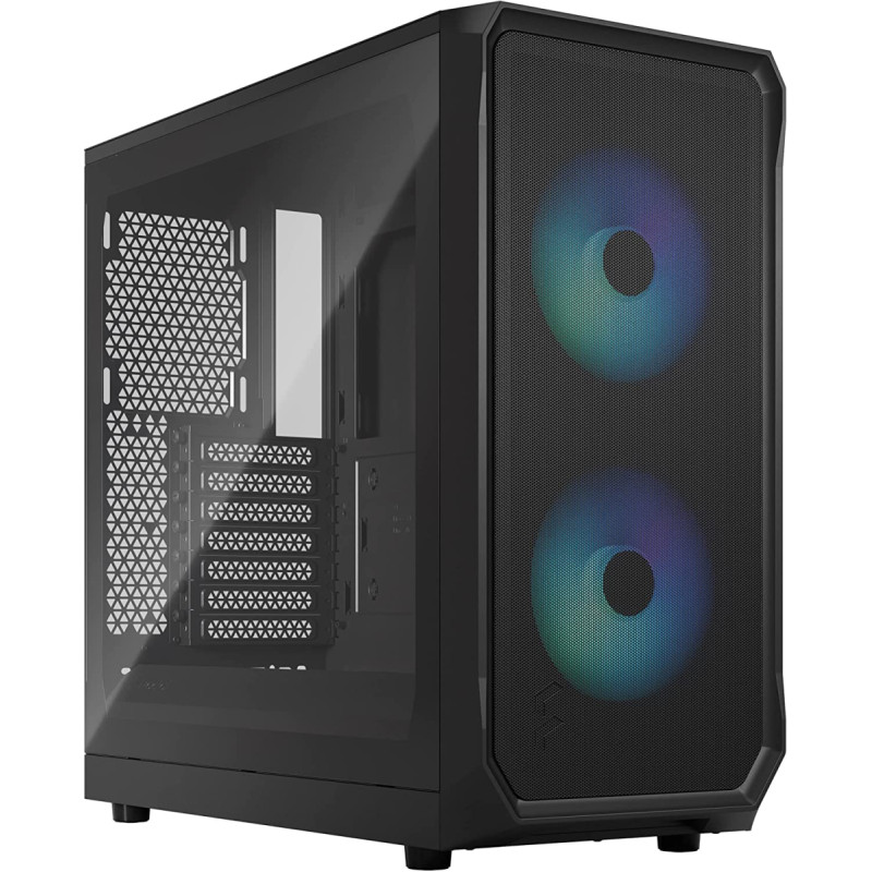 Fractal Design Focus 2 RGB Black TG Clear Tint, tower case (black, tempered glass)