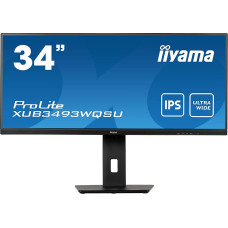 Iiyama ProLite XUB3493WQSU-B5, LED monitor (86 cm (34 inch), black, QHD, 75 Hz, HDMI)