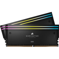 Corsair DDR5 - 32GB - 7200 - CL - 34 (2x 16 GB) dual kit, RAM (black, CMP32GX5M2X7200C34, Dominator Titanium, INTEL XMP)