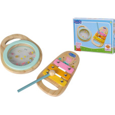 Simba-Dickie Eichhorn Peppa Pig Wooden Music Set Musical Instrument (2 Pieces)