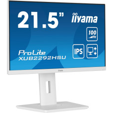 Iiyama ProLite XUB2292HSU-W6, LED monitor - 22 -  white (matt), FullHD, IPS, AMD Free-Sync, 100Hz panel