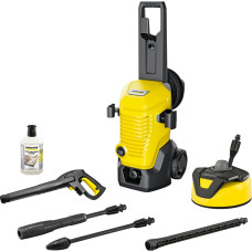 Kärcher high-pressure cleaner K 4 WCM Premium Home (yellow/black, with dirt blaster, hose reel and surface cleaner)