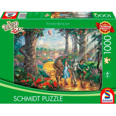 Schmidt Spiele Thomas Kinkade Studios: The Wizard of Oz, Follow the Yellow Brick Road, Puzzle (1000 pieces)