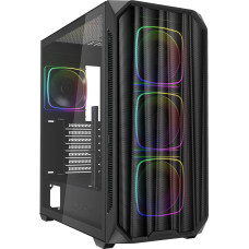 Sharkoon AK5M RGB, tower case (black, tempered glass)