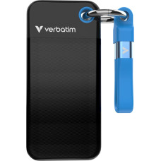 Verbatim Pocket SSD 1 TB USB Veids-C 3.2 Gen 2 (3.1 Gen 2) Melns, Zils