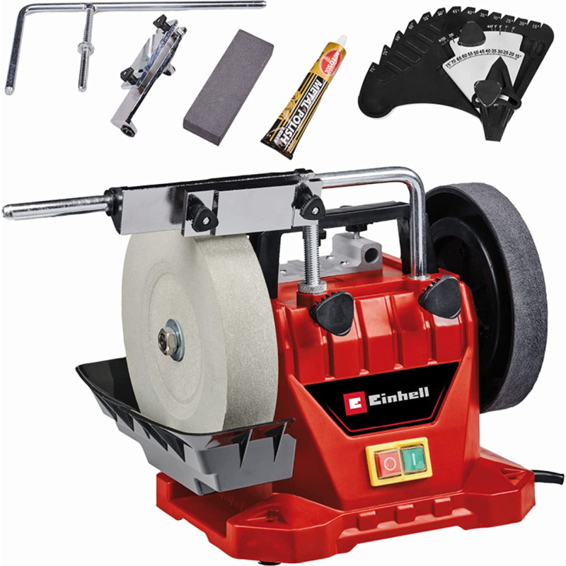 Einhell Wet grinder TC-WG 200, double grinder (red/black, 125 watts)