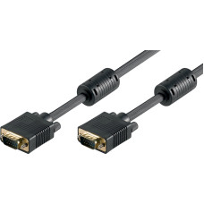 Goobay MonitorCable with 15-poligen HD-Plugn, Cable black, 2 meters