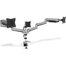 Digitus Universal Triple Monitor Stand, Holder (silver, table mounting)