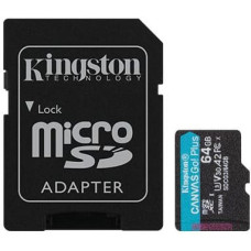 Kingston Memory card microSD 64GB Canvas Go Plus 170/70MB/s Adapter