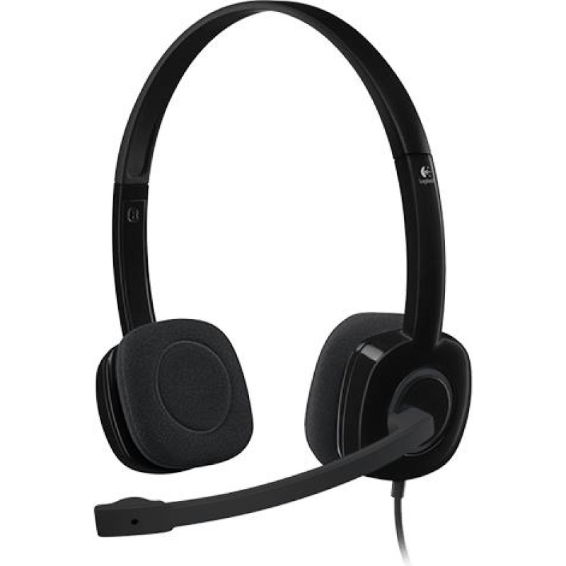 Logitech HEADSET STEREO H151/BLACK 981-000589 LOGITECH