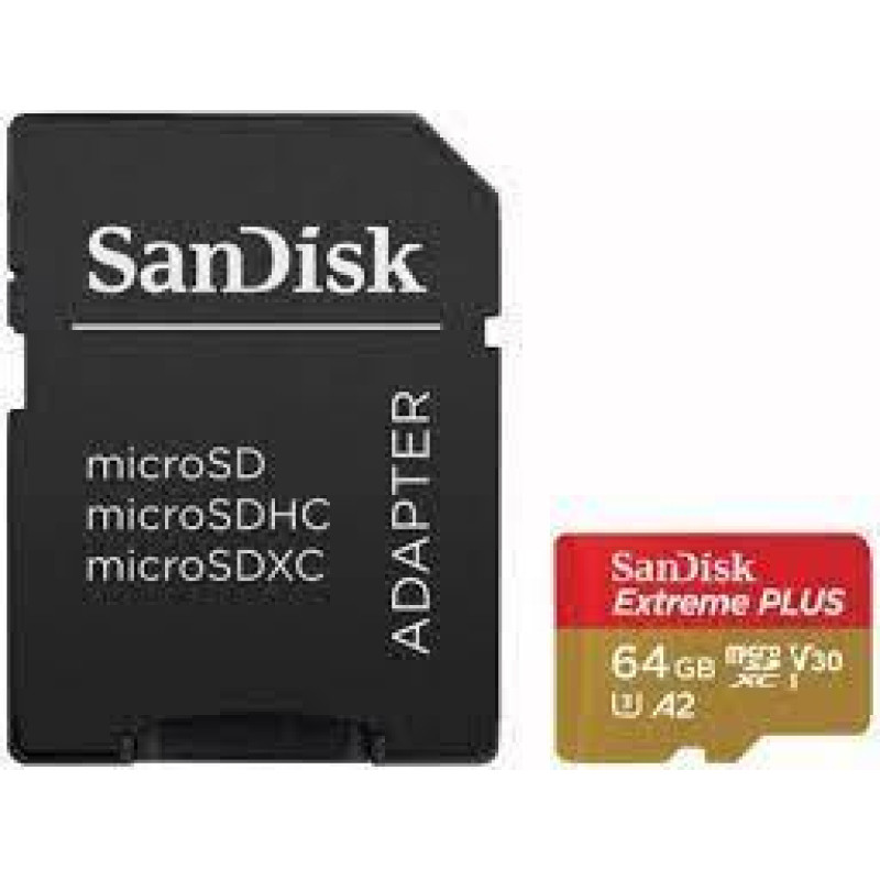 Sandisk By Western Digital MEMORY MICRO SDXC 64GB UHS-I/W/A SDSQXBU-064G-GN6MA SANDISK