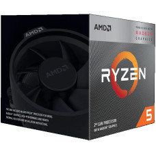 AMD CPU|AMD|Ryzen 5|3400G|3700 MHz|Cores 4|4MB|Socket SAM4|65 Watts|GPU Radeon RX Vega 11|BOX|YD3400C5FHBOX