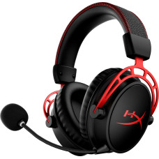 Hyperx Cloud Alpha &ndash; bezvadu spēļu austiņas (melnā-sarkanā krāsā)