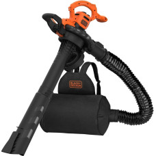 Black+Decker BLACK + DECKER 3-in-1 electric leaf blower BEBLV290-QS, leaf vacuum / leaf blower (black / orange, 2,900 watts)