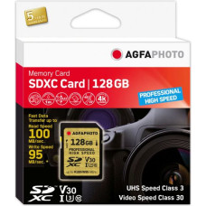 Agfaphoto SDXC UHS I       128GB Professional High Speed U3 V30