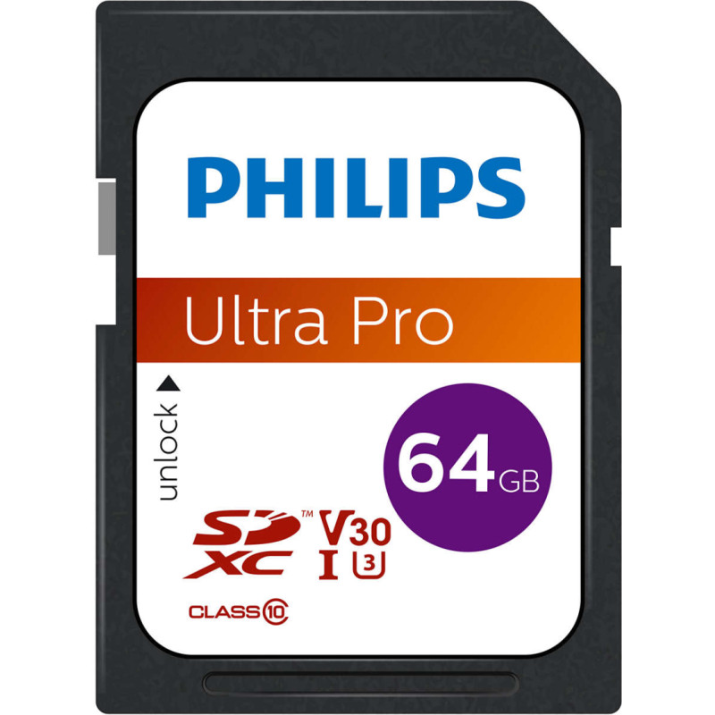 Philips FM64SD65B 64 GB SDXC UHS-I Klases 10