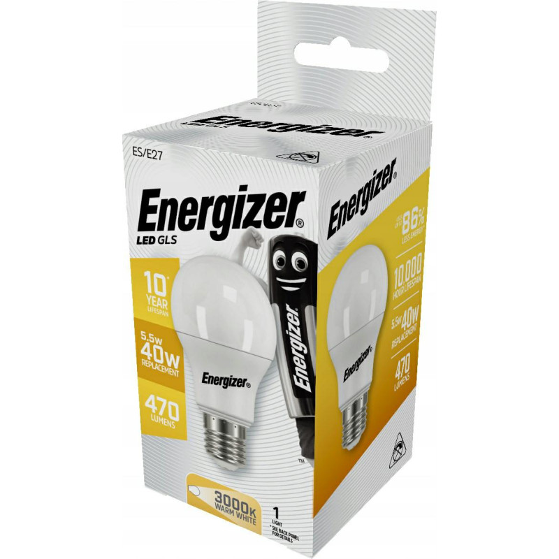 Energizer ŻARÓWKA BULB 5,5W / 40W E27 470LM BARWA CIEPŁA