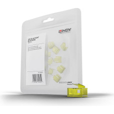 Lindy RJ45 port lock 20st - Code yellow