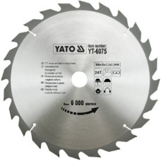 Yato PIŁA TARCZOWA WIDIOWA 300x30mm  24-ZĘBY 6075