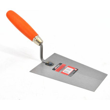 Awtools AW GROUND STEEL TRAPEZOID BUCKET TROWEL 180mm/ WOODEN HANDLE