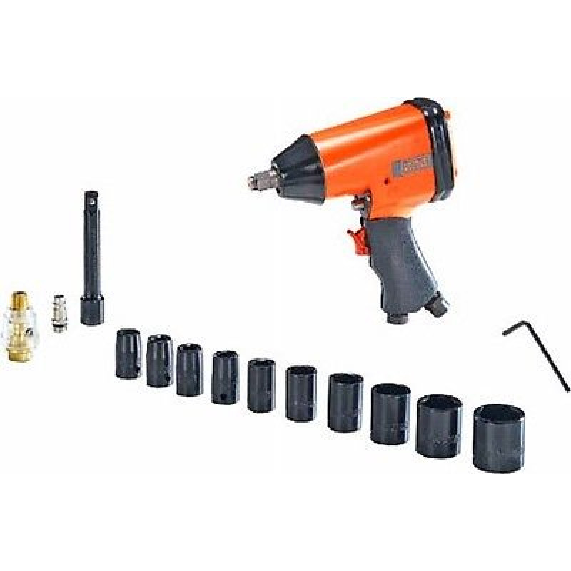 Black+Decker BLACK&DECKER PNEUMATIC IMPACT WRENCH 1/2 + SOCKETS 10PCS