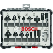 Bosch MILLING CUTTER SET 15PCS 1/4 HOLDER