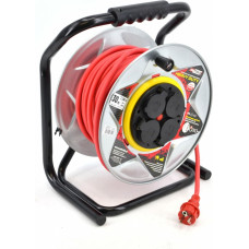Awtools AW METAL HD CABLE REEL 50m 3x1,5mm 16A / 3680W / IP44 RED