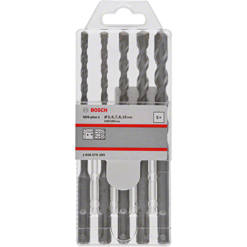 Bosch DRILL BIT SDS PLUS-1 SET 5/6/7/8/10