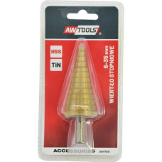 Awtools AW HSS-TiN STEP DRILL BIT 6-35mm