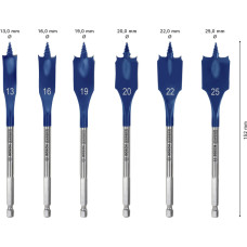 Bosch FLAT DRILL - SET 6PCS SELFCUT EXPERT