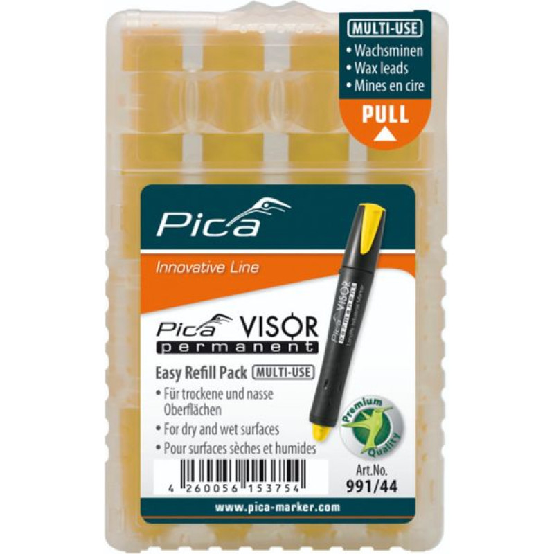 Pica-Marker Pica VISOR permanent replacement refills yellow