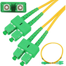 Extralink SC/APC-SC/APC | Patchcord | Single mode, Duplex, G.657A1, 3mm, 0,5m