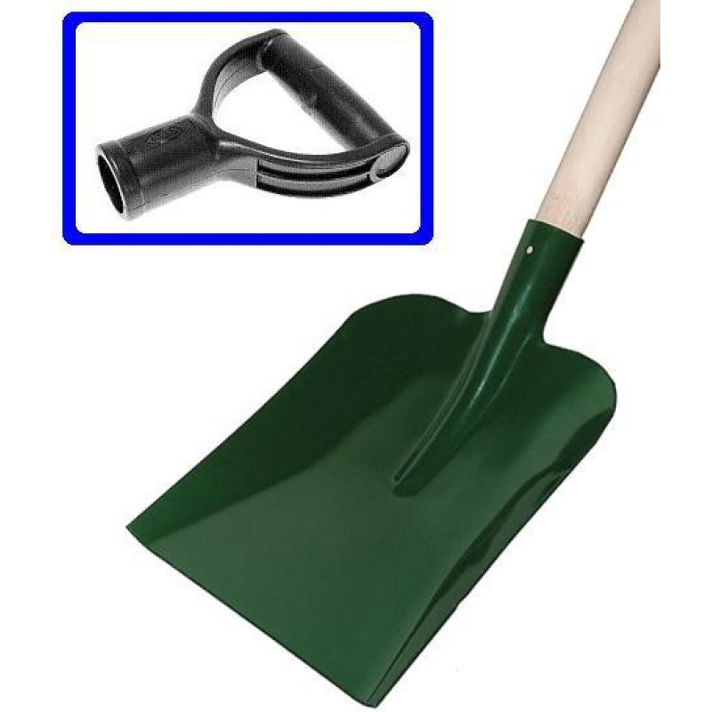 Kard ŁOPATA DO PIASKU Z TRZONKIEM DREWNIANYM UCHWYT TYPU "DY" PLASTIK