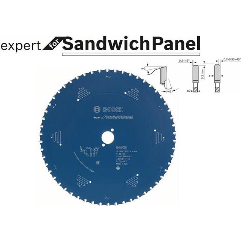 Bosch EXPERT CIRCULAR SAW FOR SANDWICH PANEL 210 X 30MM 36T