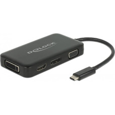 Delock C St > VGA/HDMI/DVI DP blue - black