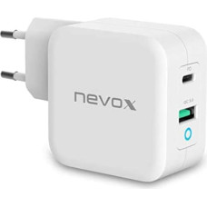 Nevox 65W USB - C Power Delivery (PD) + Q3.0, charger (white)