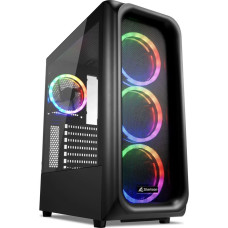 Sharkoon TK5M RGB, tower housing, black, tempered glass - window