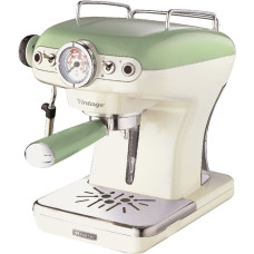 Ariete American Vintage, espresso machine (beige/light green)