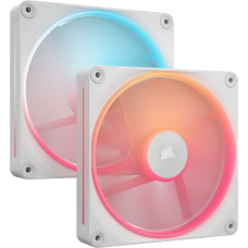 Corsair iCUE LINK LX140-R RGB PWM Reverse, case fan (white, 2-pack, 140 mm)