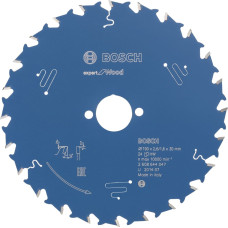 Bosch circular saw blade Expert for Wood, 190mm, 24Z (bore 20mm)