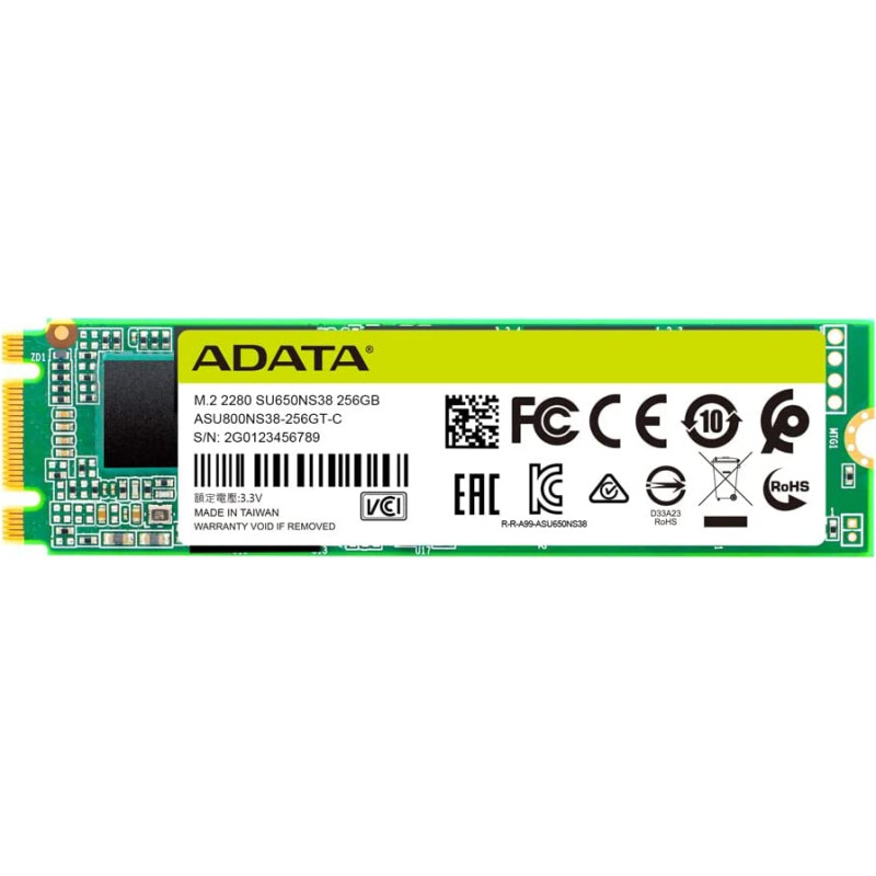 Adata Ultimate SU650 M.2 256GB, SSD (SATA 6Gb/s, M.2 2280)
