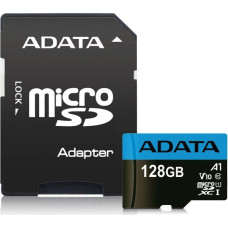 Adata CARD MICROSDHC       128GB UHS-I CL10 100/20 MB/s W/1 Adap.