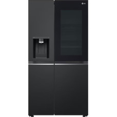 LG InstaView GSGV91EVAD side by side ledusskapis Brīvi novietots 635 L D Melns